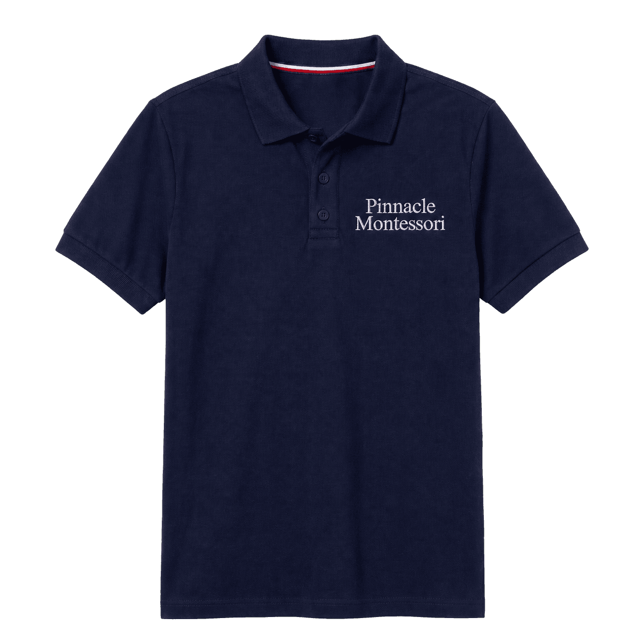 Navy short-sleeve polo